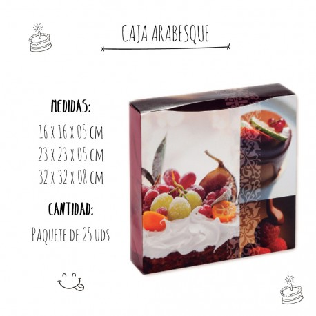 Caja Pastelería Arabesque