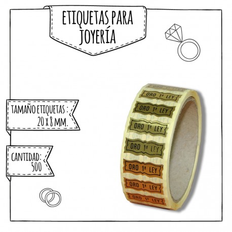 ETIQUETAS PARA JOYERÍAS – 20 X 8 MM