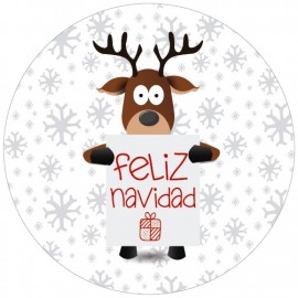 ETIQUETA "FELIZ NAVIDAD" - RENO