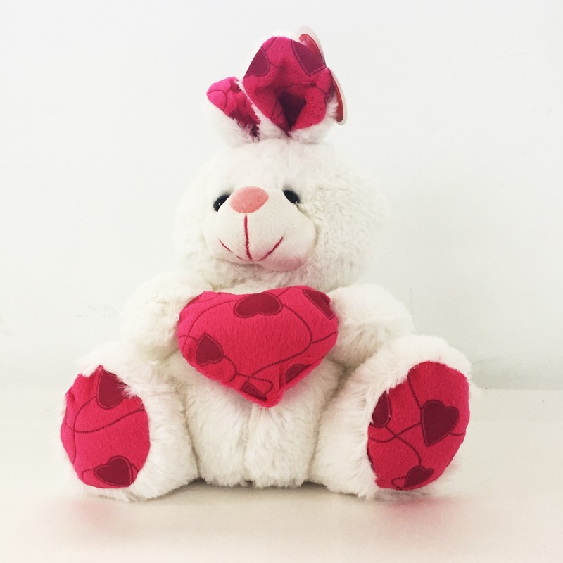 conejo de peluche rosa