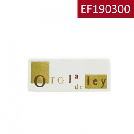 Etiqueta Oro"1ªLey"