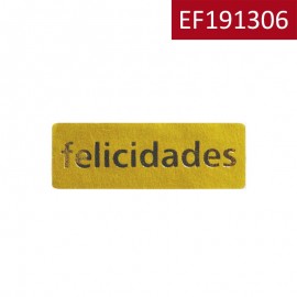 Etiqueta Felicidades