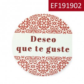 Etiqueta "Deseo que te guste"