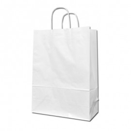 BOLSAS DE PAPEL CELULOSA BLANCA CON ASA