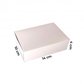 caja troquelada blanca 100X140X40 mm