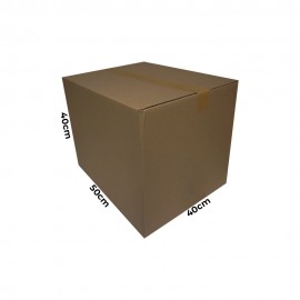 CAJA CARTÓN 50X40X40 MARRON