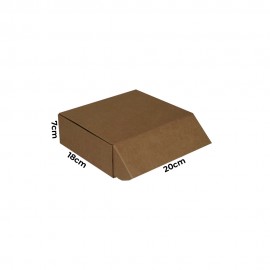 CAJA TROQUELADA 18X20X07 MARRON