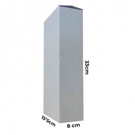 CAJA TROQUELADA 155X80X330 2 BOTELLAS BL.