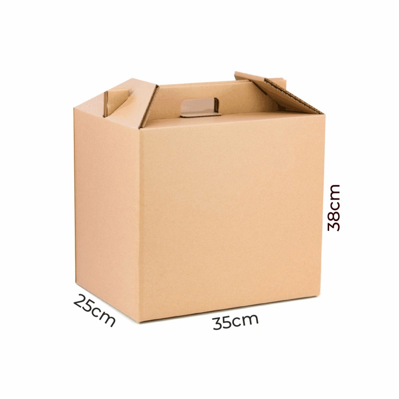 Caja Carton Mudanza Asa Troquelada 40x30x30 80020 con Ofertas en Carrefour