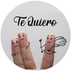 ETIQUETA "TE QUIERO DEDOS"