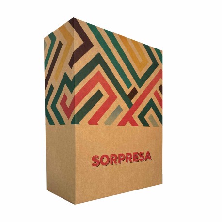 CAJA TROQUELADA 30X22X12 SORPRESA TRIBAL