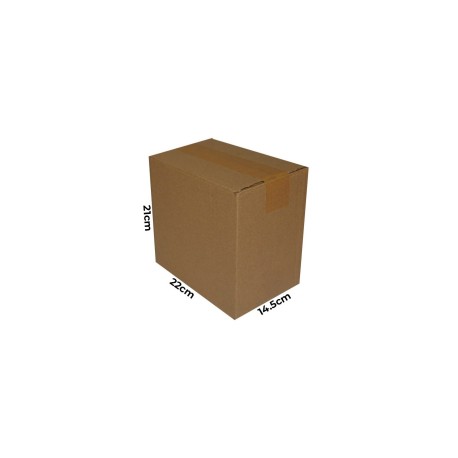 CAJA CARTÓN 22X14.5X21 MARRON