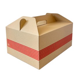 CAJA LOTE NAVIDAD PEQUEÑA CON ASA 320X230X150 CENEFA