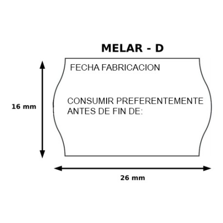 ETIQUETAS PARA ETIQUETADORAS MANUALES