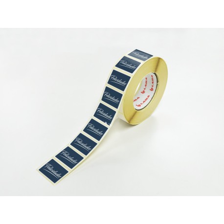 Rollo de 250 ETIQUETAS "Felicidades" RECTANGULARES