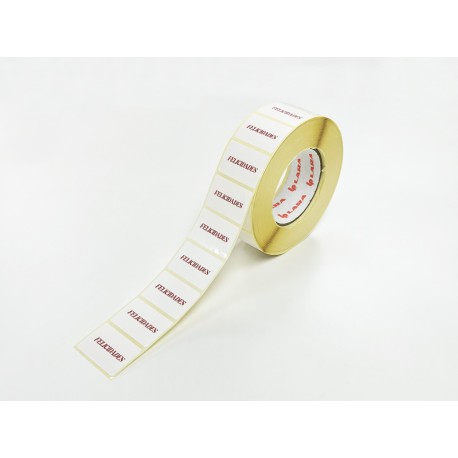 Rollo de 250 ETIQUETAS "Felicidades" RECTANGULARES