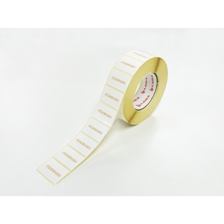 Rollo de 250 ETIQUETAS "Felicidades" RECTANGULARES