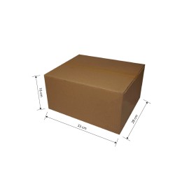 CAJA CARTÓN 33X28X16 MARRON