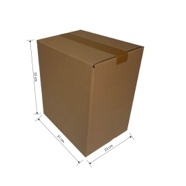 CAJA CARTÓN 31X23X35 MARRÓN (12B 3/4)