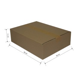 CAJA CARTÓN 40X30X11 MARRON