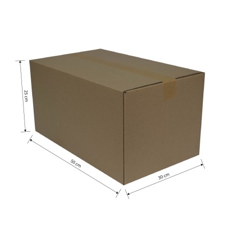 CAJA CARTÓN 500X300X250 MARRON