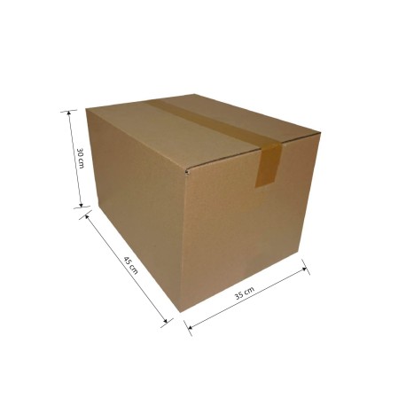 CAJA CARTÓN 45X35X30 TB-SB-TB MARRON