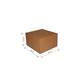 CAJA TROQUELADA 20X18X12 MARRON
