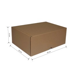 CAJA TROQUELADA 30X22X12 MARRON
