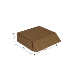 CAJA TROQUELADA 18X20X07 MARRON