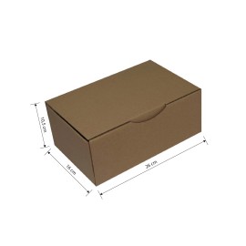 CAJA TROQUELADA 260X160X105 MARRON