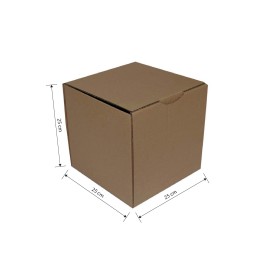 CAJA TROQUELADA REFORZADA 250X250X250 MARRON