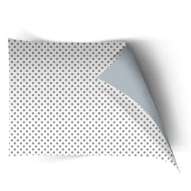 TOPOS PLATA FONDO BLANCO- ESTUCADO 80 gr / 70cm / 8kg